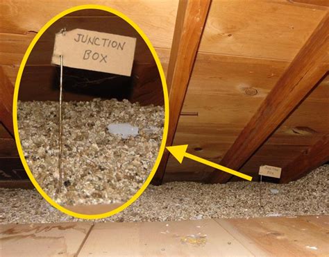 blown in insulation around electrical boxes|insulation for attic junction boxes.